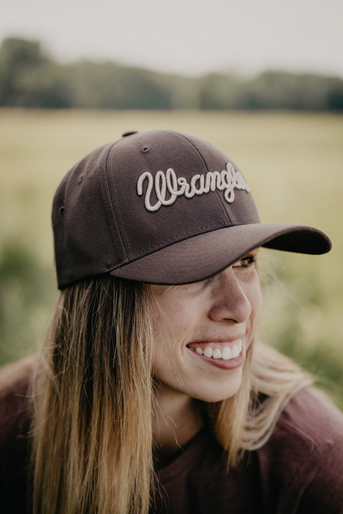 'Roper' Wrangler Dark Brown Rope Logo Hat