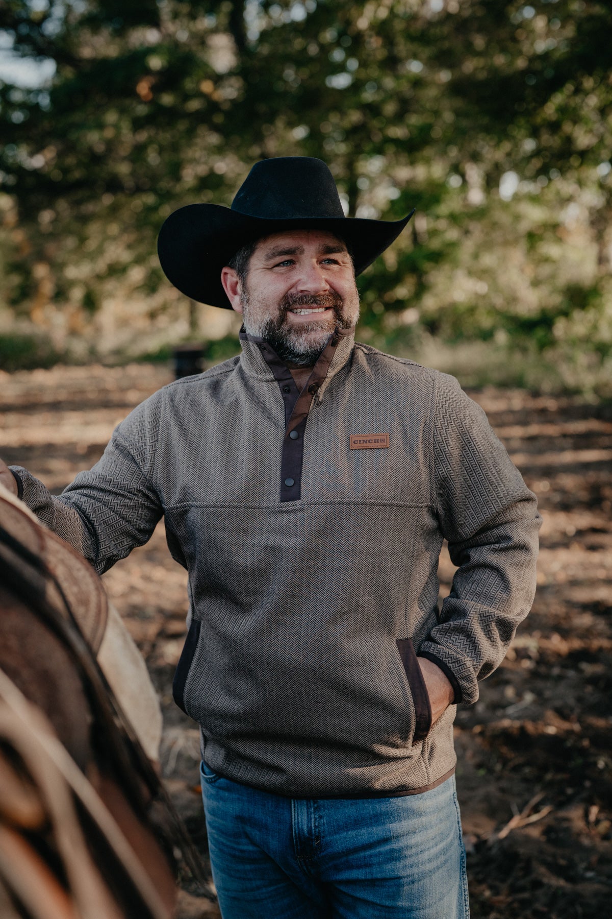 'Stoney' Men's CINCH Brown Pullover