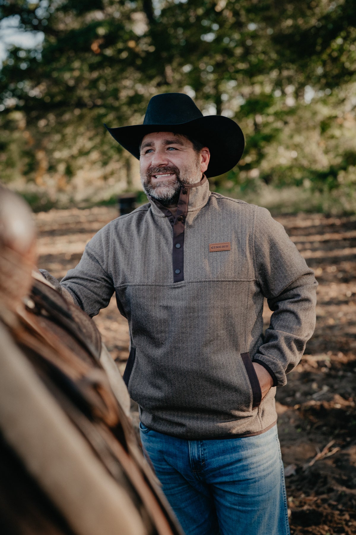 'Stoney' Men's CINCH Brown Pullover