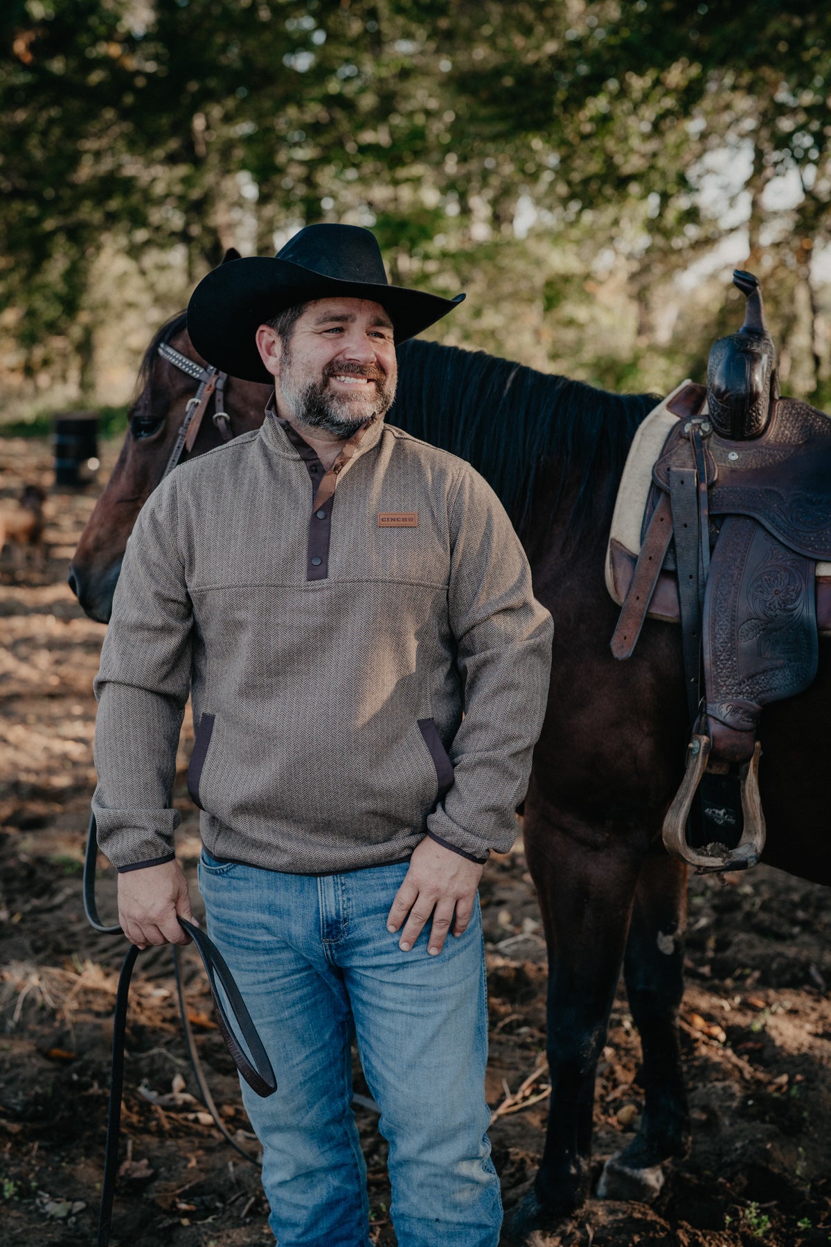 'Stoney' Men's CINCH Brown Pullover