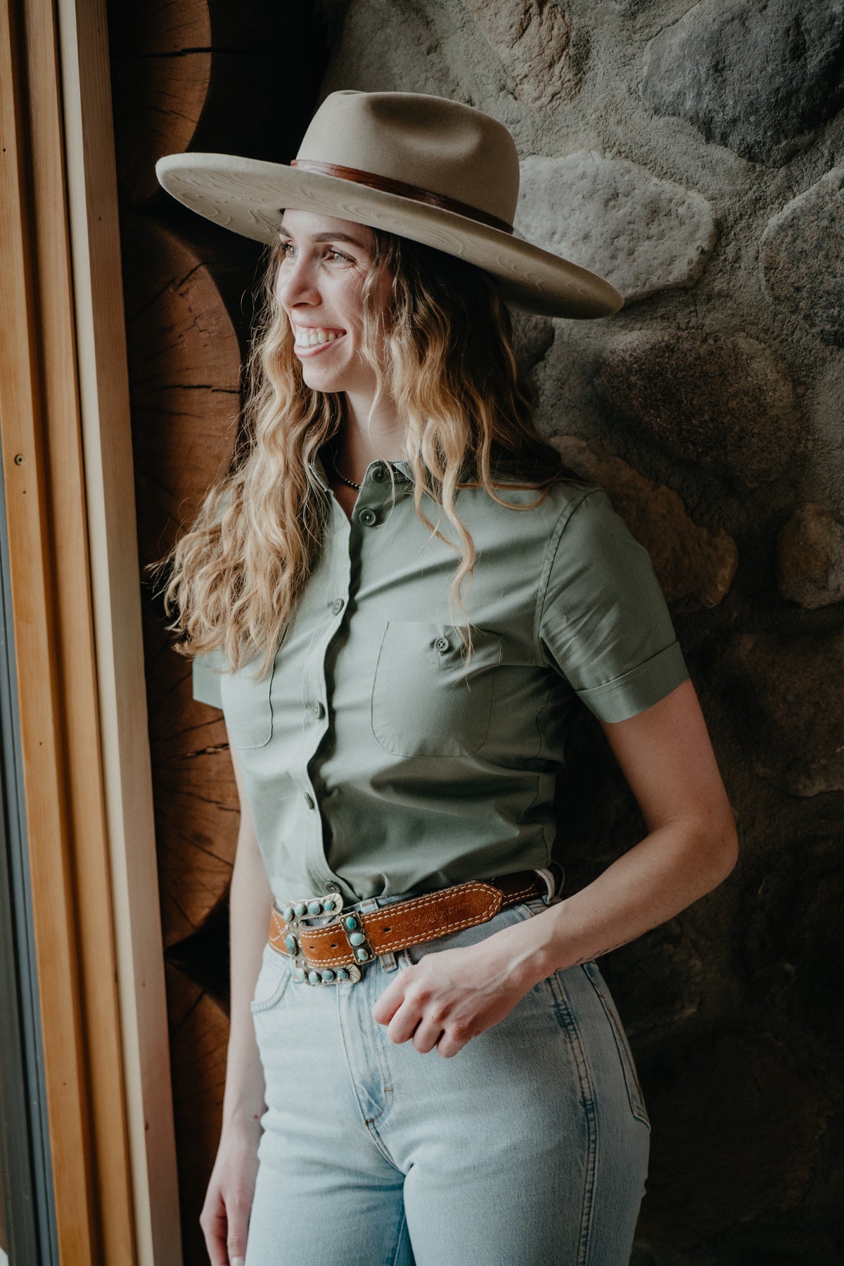 ‘Linville Short Sleeve’ Women’s Button-Up by Kimes (M-XL Only)