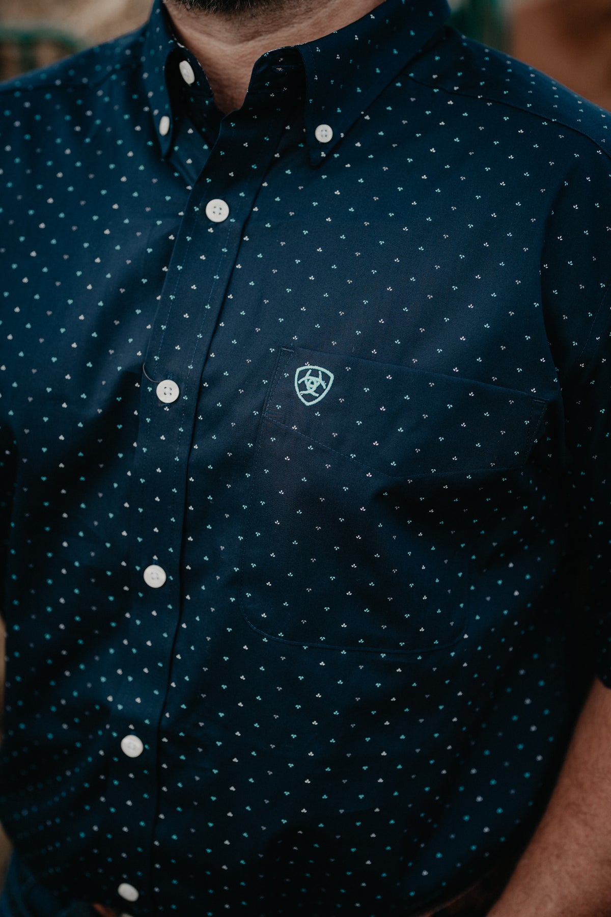 'Willem' Men's Short Sleeve Black Shirt by Ariat (S-XXL)