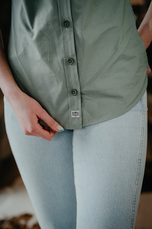 ‘Linville Short Sleeve’ Women’s Button-Up by Kimes (M-XL Only)