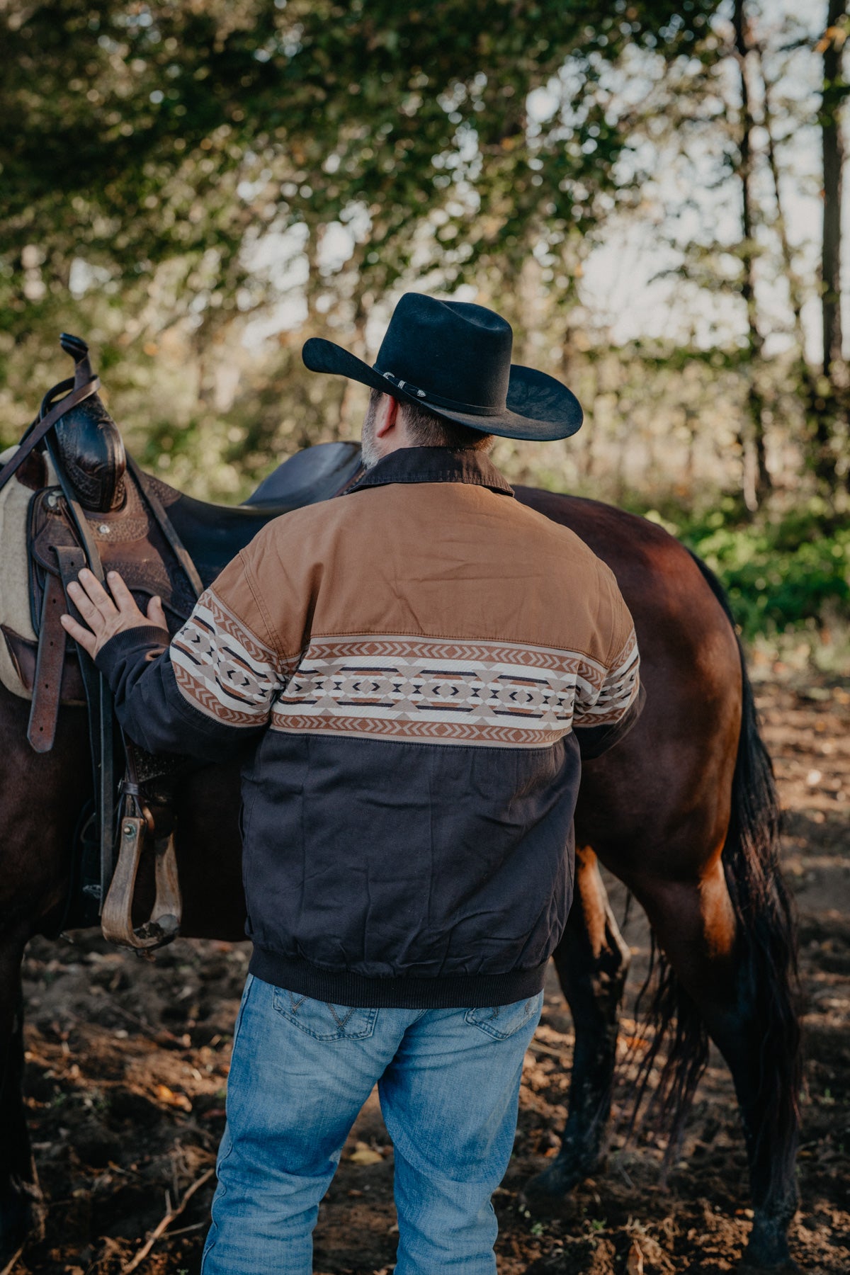 'Erich' Men's Wrangler Checotah Bomber Jacket