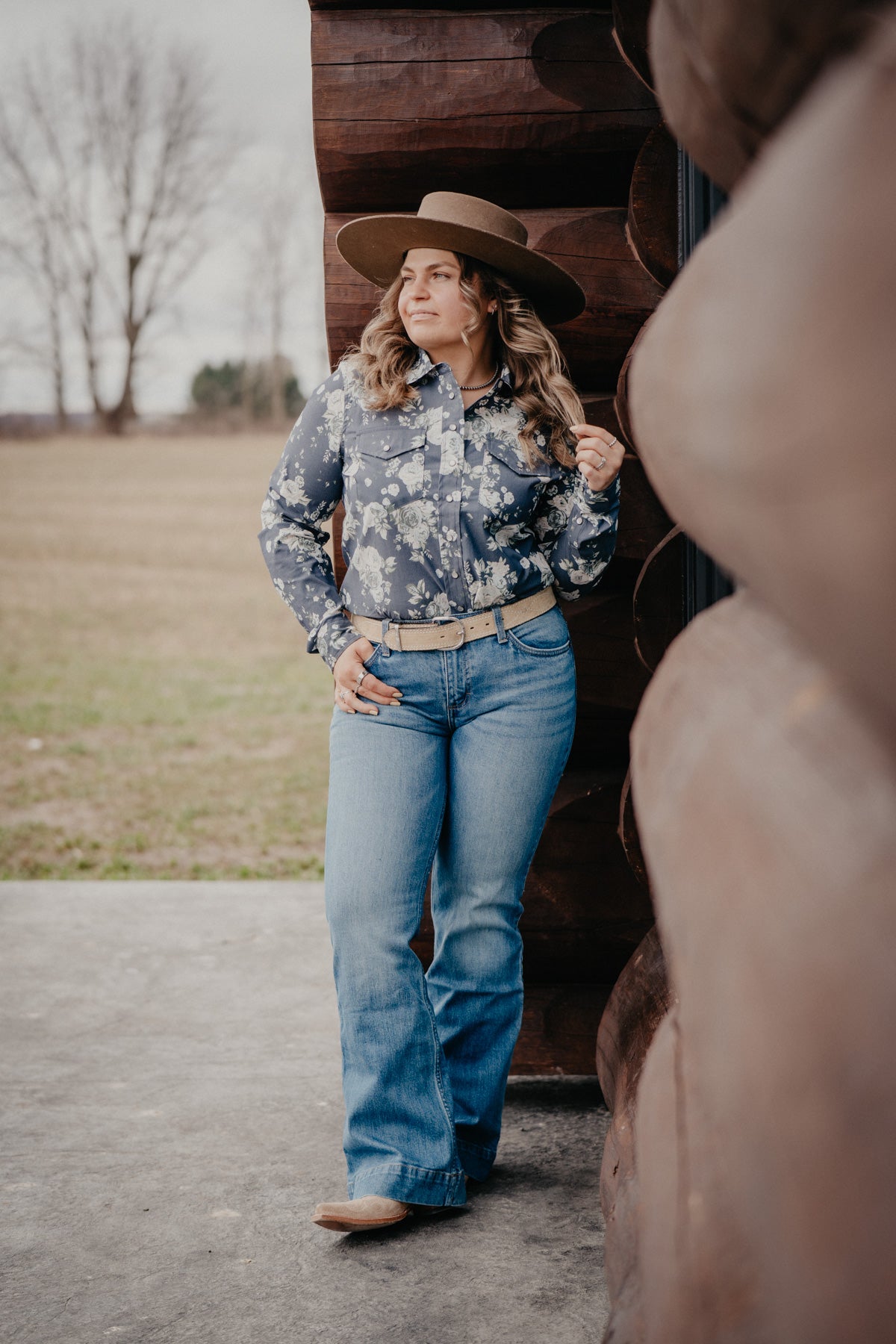 'Joanna' Retro Mae Mid Rise Trouser (Sizes 24-35)