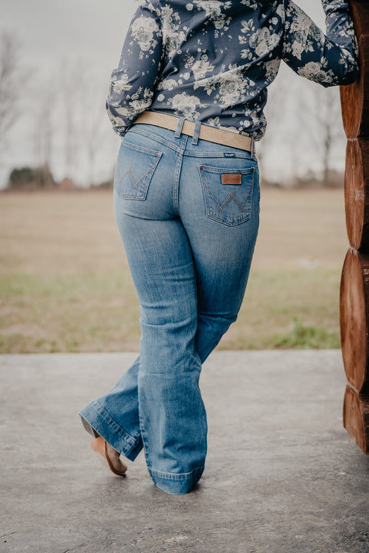 'Joanna' Retro Mae Mid Rise Trouser (Sizes 24-35)