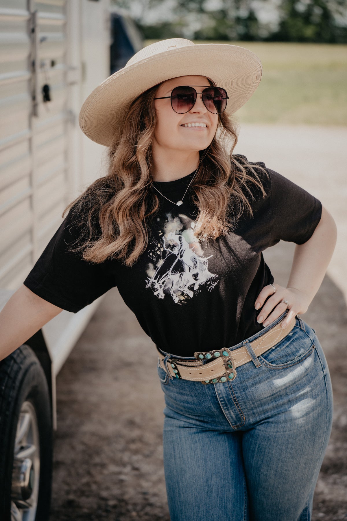 'Randy' Saddle Bronc Kimes Ranch Unisex Graphic Tee {Two Colours/ S-XXL}