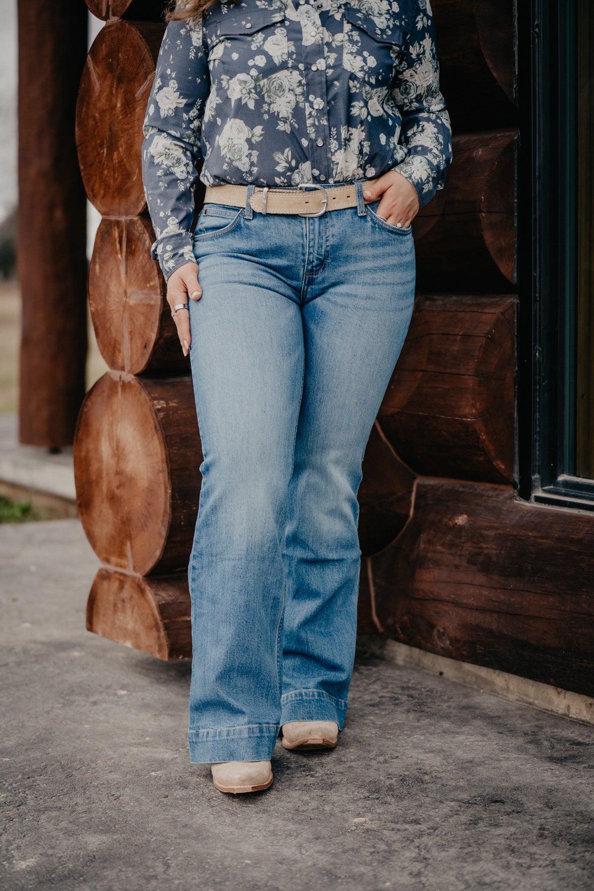 'Joanna' Retro Mae Mid Rise Trouser (Sizes 24-35)