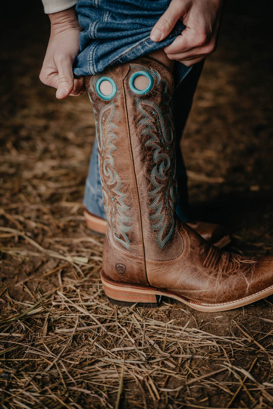 Ariat Futurity Boon Western Boot - Pecan Brown (Sizes 11, 12 B Widths ONLY)