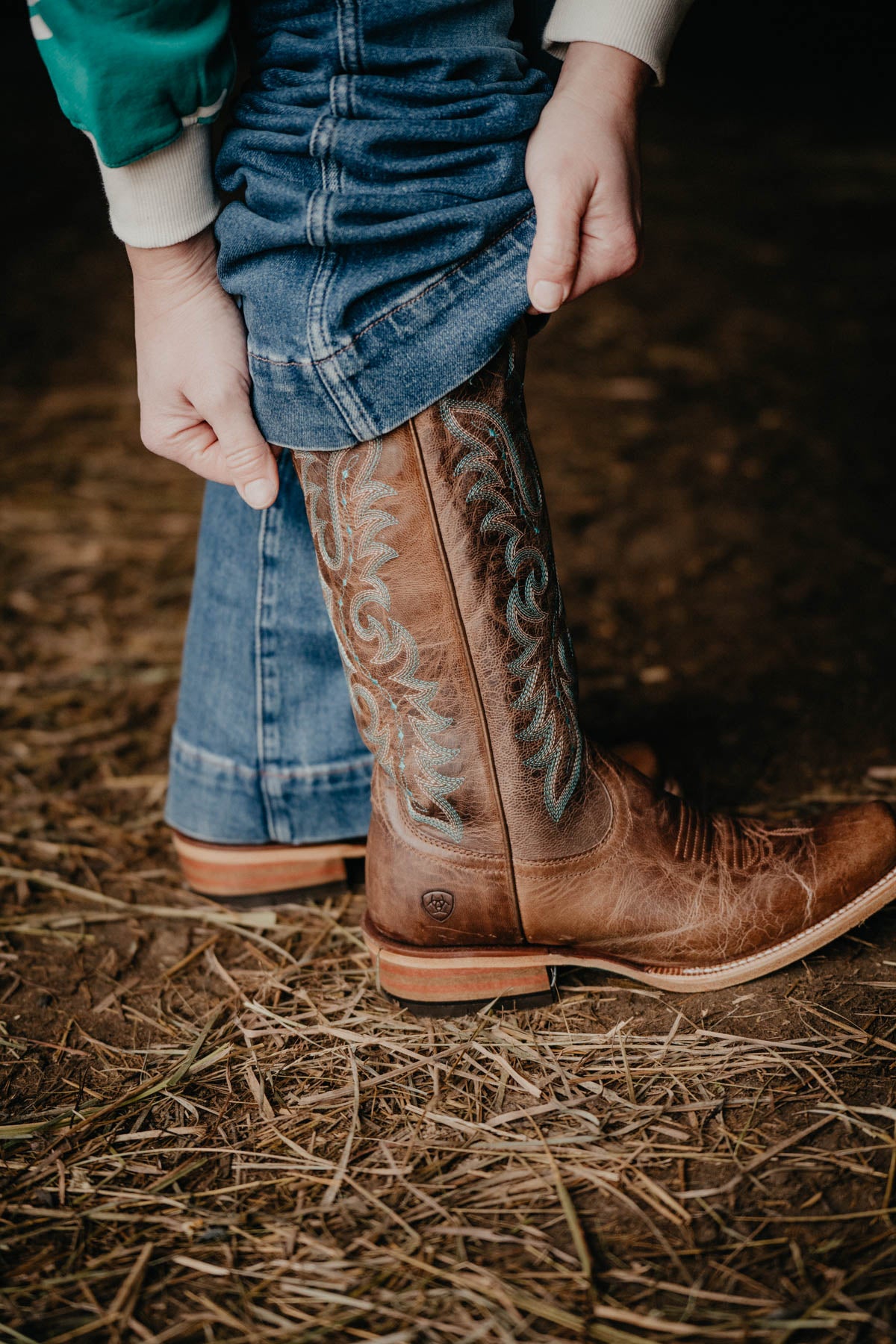 Ariat Futurity Boon Western Boot - Pecan Brown (Sizes 11, 12 B Widths ONLY)