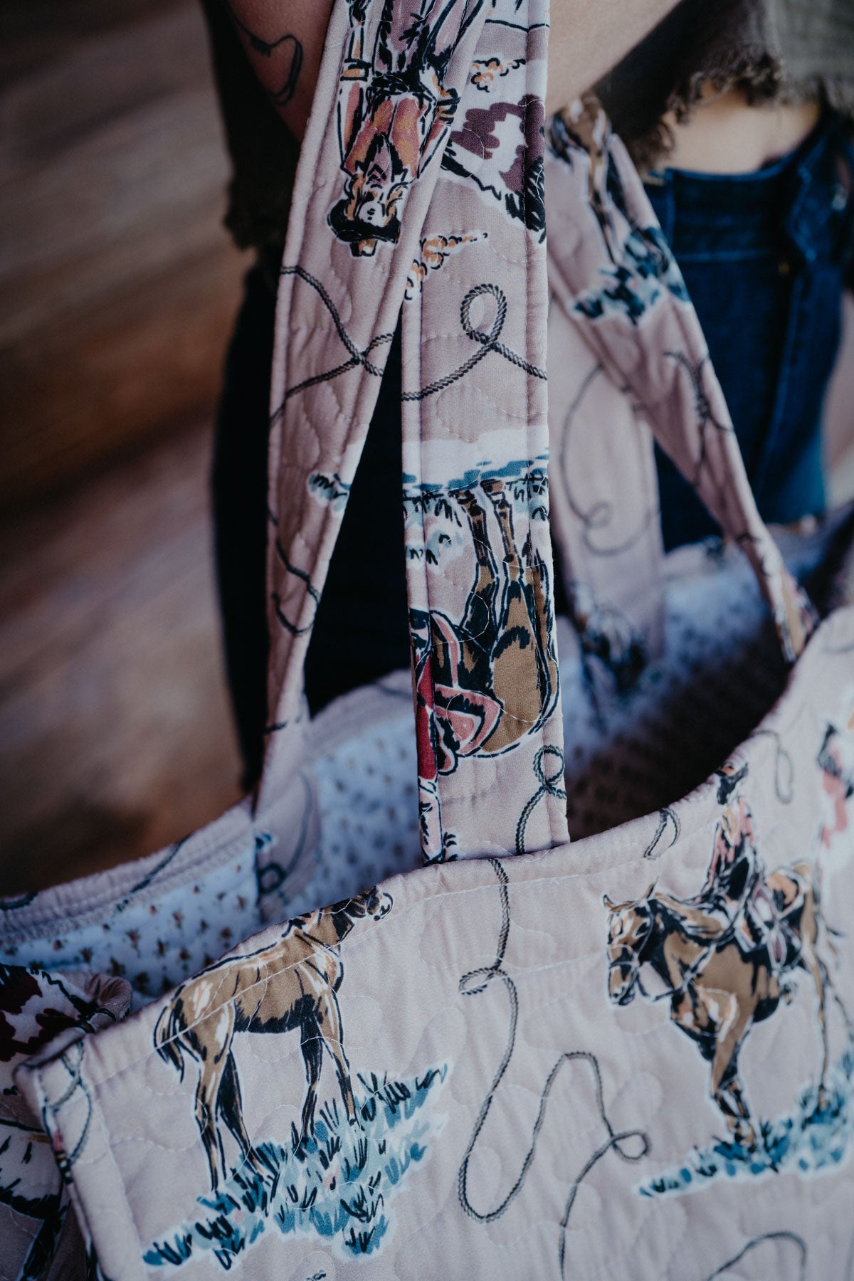 Quilted Tote Bag by Ida Mae (Multiple Prints)