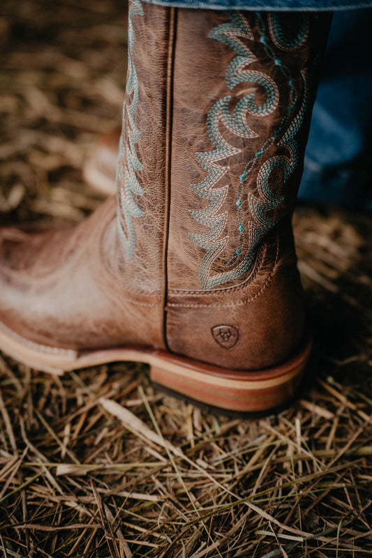 Ariat Futurity Boon Western Boot - Pecan Brown (Sizes 11, 12 B Widths ONLY)