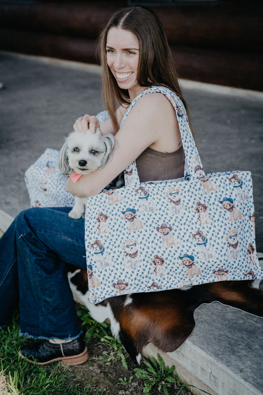 Quilted Tote Bag by Ida Mae (Multiple Prints)