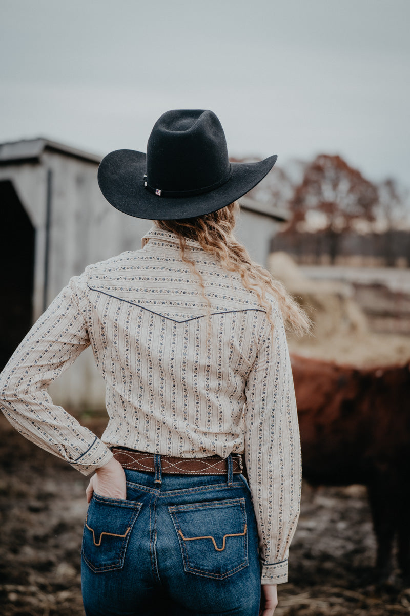 'Vera' Women's Wallpaper Pearl Snap Shirt by Roper (XS-XL)