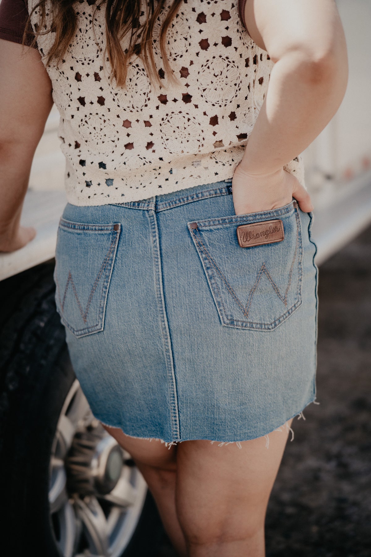 'Bowen' Retro Wrangler Bailey Skirt (1 32 Only)