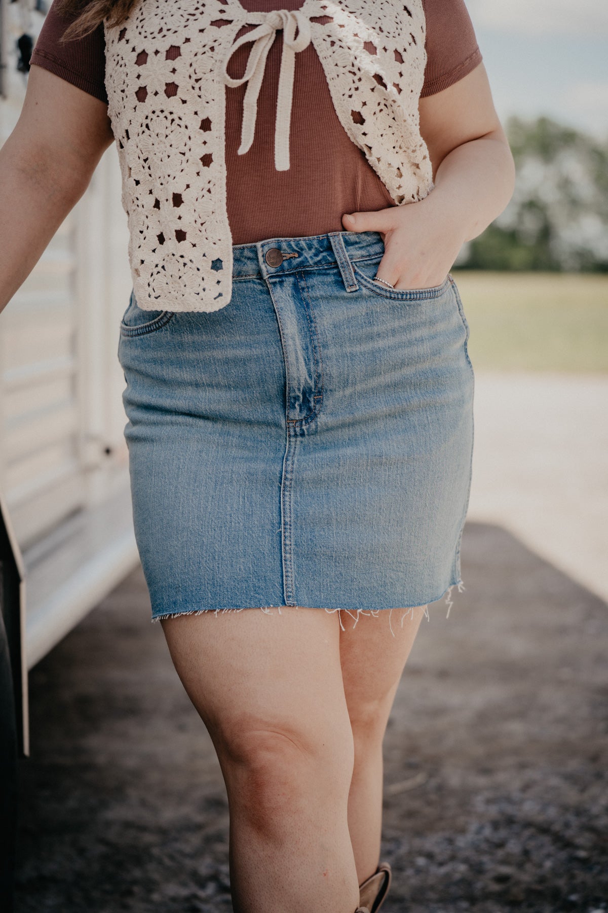 'Bowen' Retro Wrangler Bailey Skirt (1 32 Only)