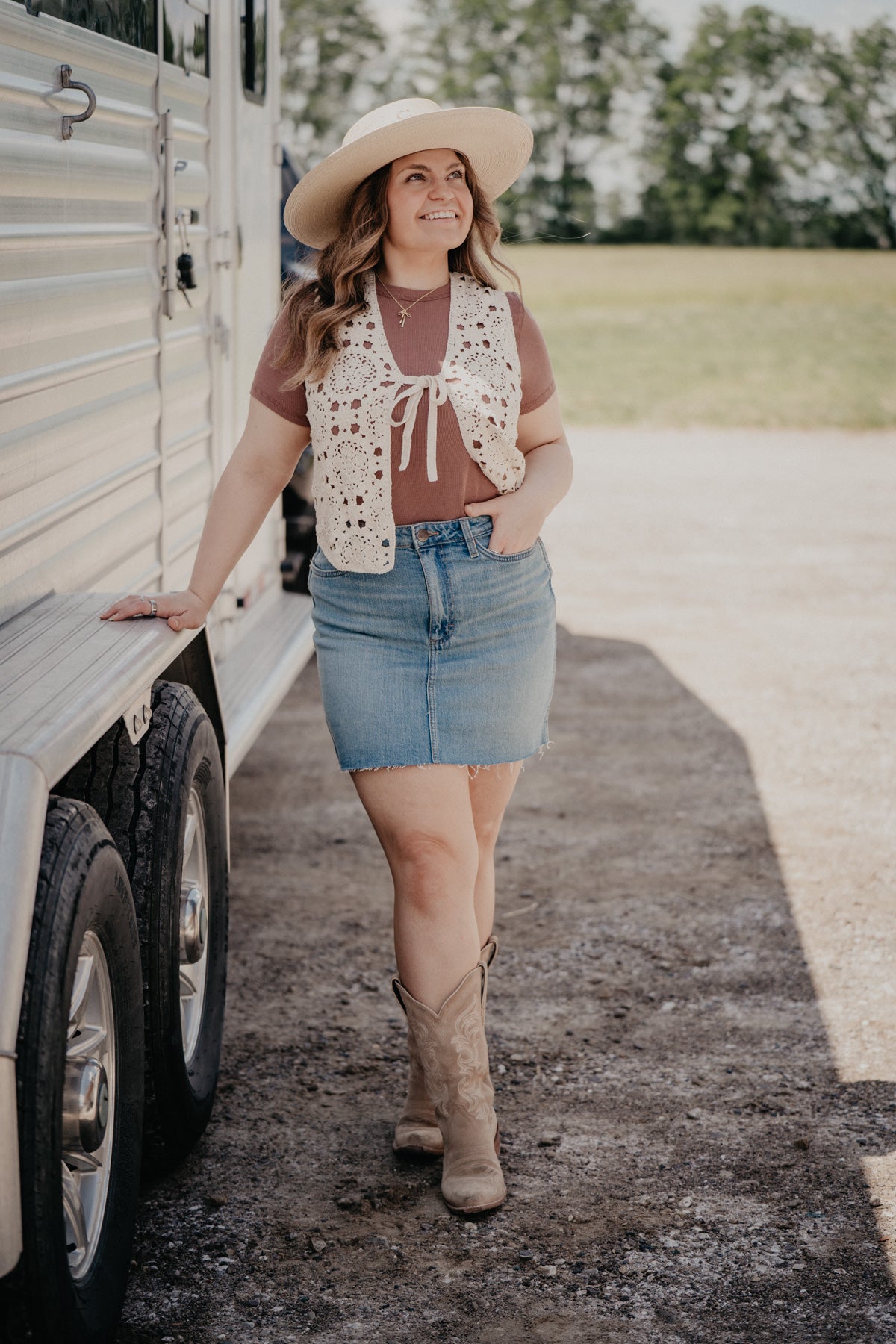 'Bowen' Retro Wrangler Bailey Skirt (1 32 Only)