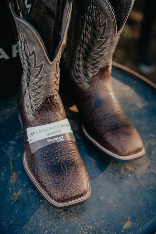 'Driggs' Ariat Men's Wide Square Toe in Toffee and Brown