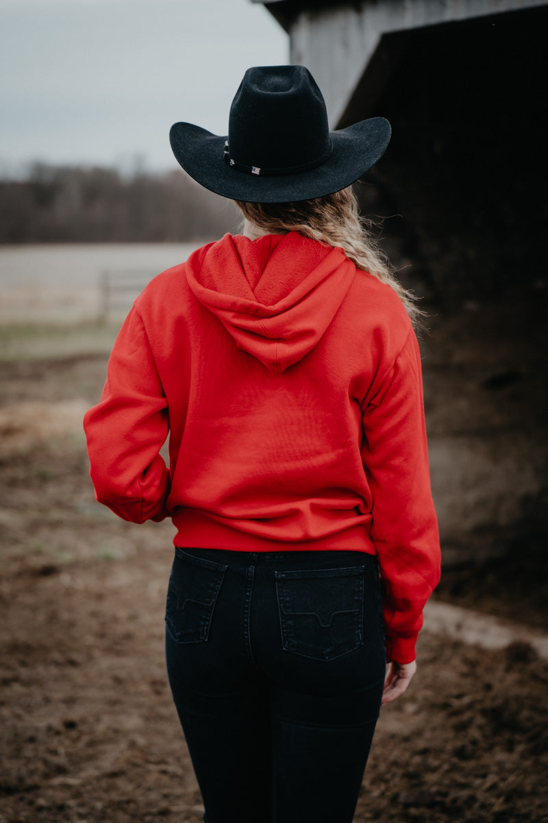 'Roja' Red Wrangler Retro Hoodie (XS-XXL)