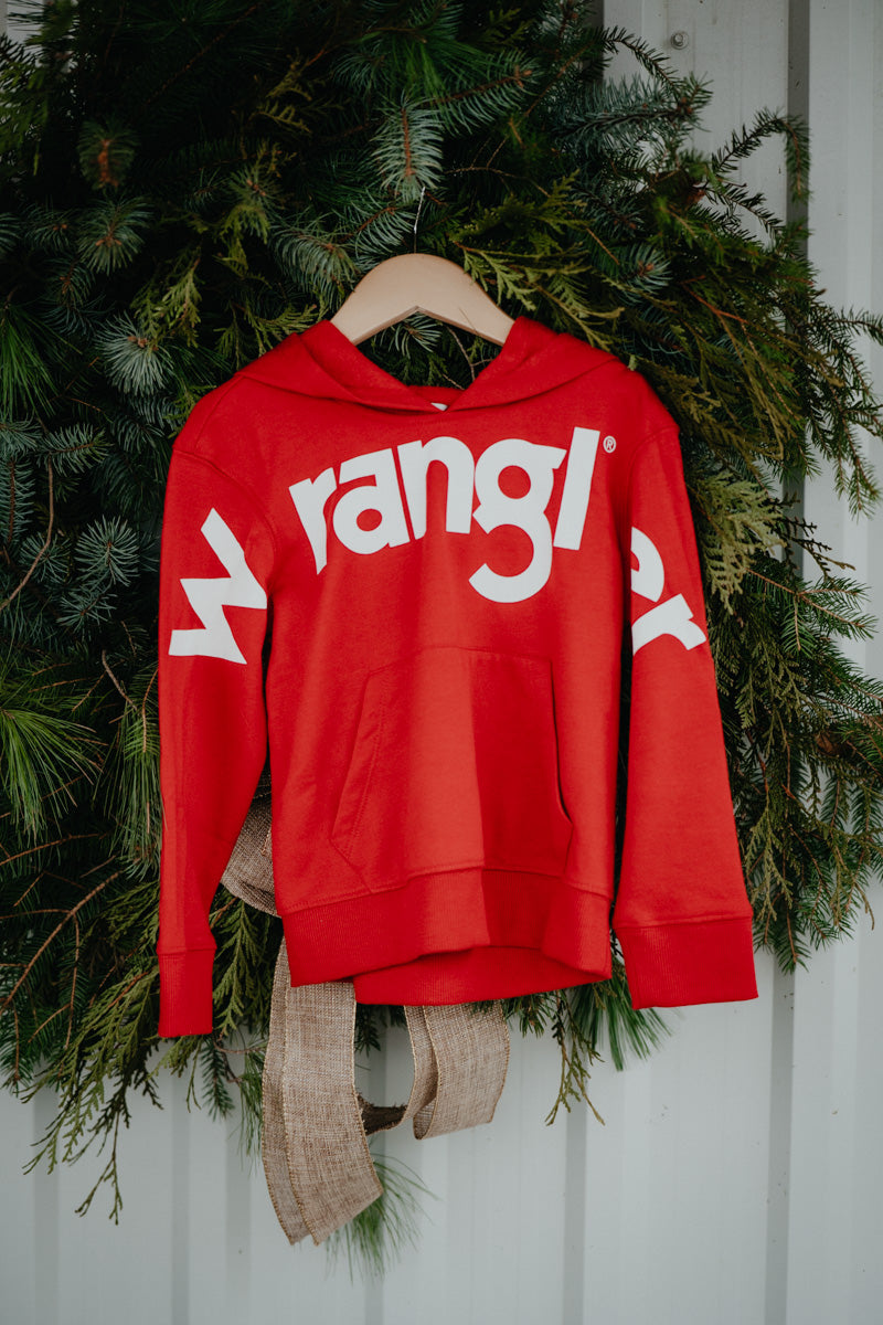 Wrangler Girls Red Logo Hoodie (XS-XL)