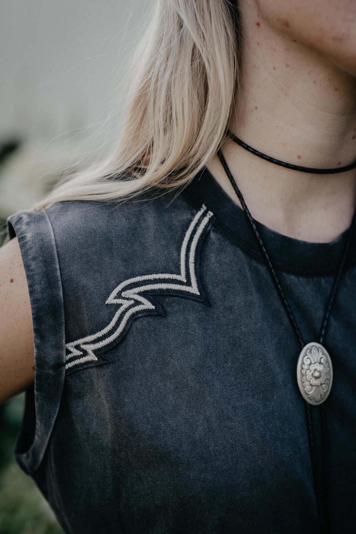'Jordan' Dark Grey Sleeveless  T-Shirt Dress by Ariat (XS-XXL)