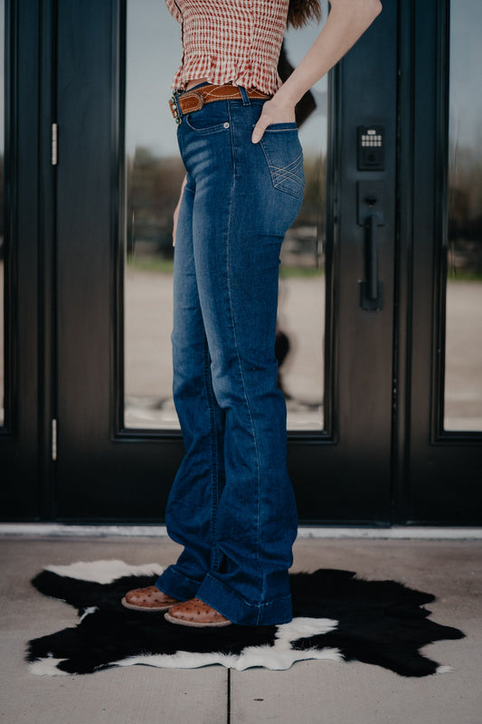 'Mila' Dark Wash Slim Trouser Jean by Cruel Denim (Sizes 24-35)