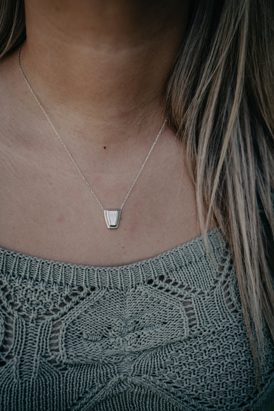 SQUARE Toe Boot Tip Necklace by Spurwest (Gold or Silver)
