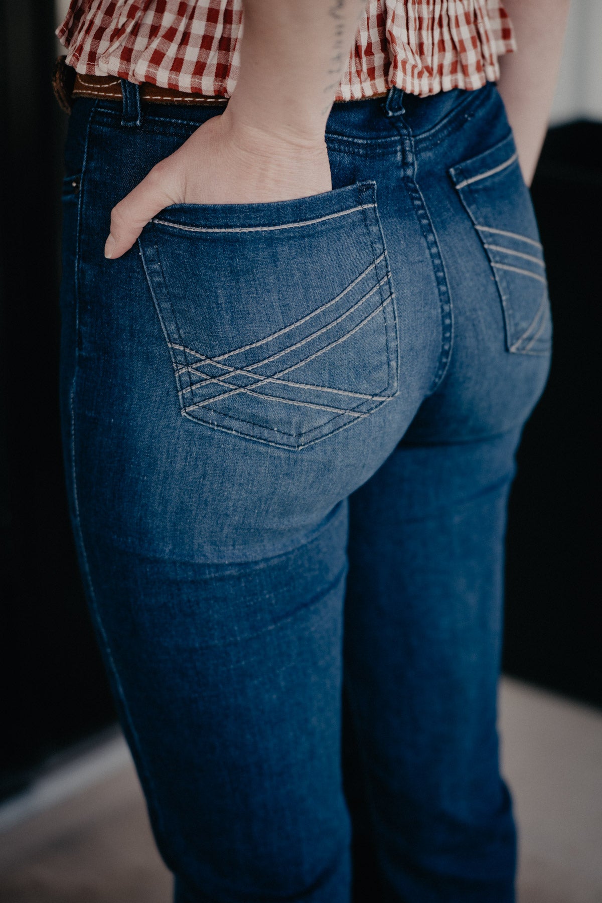 'Mila' Dark Wash Slim Trouser Jean by Cruel Denim (Sizes 24-35)