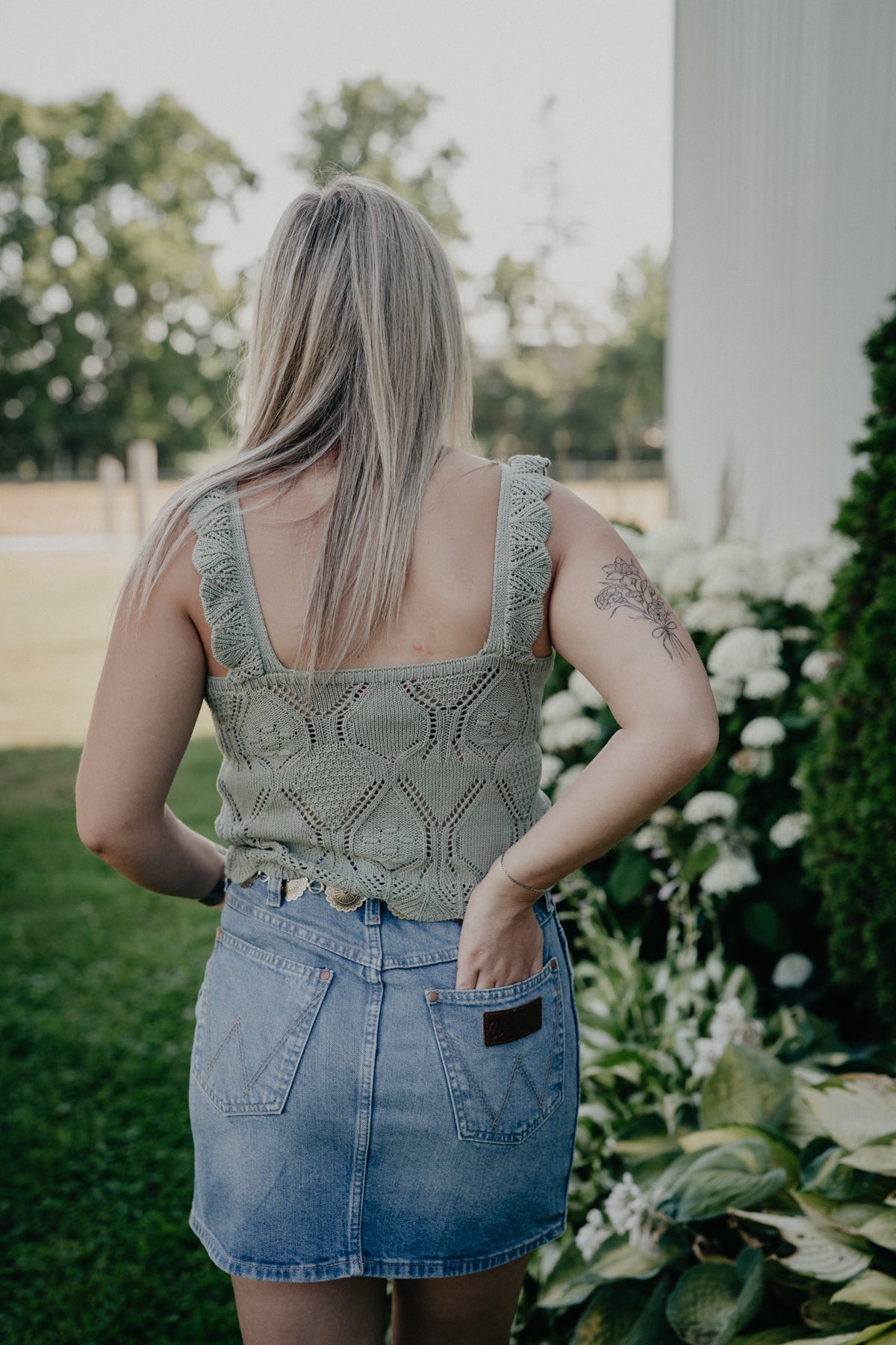'Claudia' Crotchet Tank Top by Rock & Roll (2 colourways; XS-XXL)