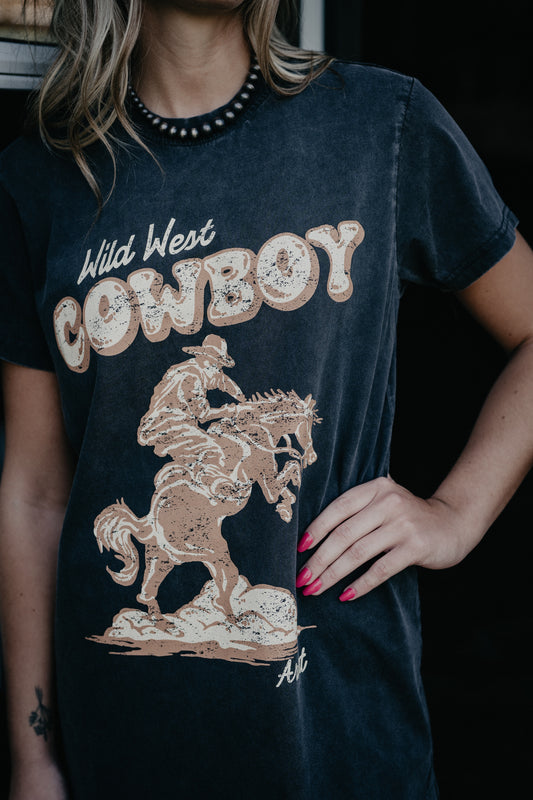 'Stars and Studs' Women's Charcoal T-Shirt Dress by Ariat (XS-XXL)