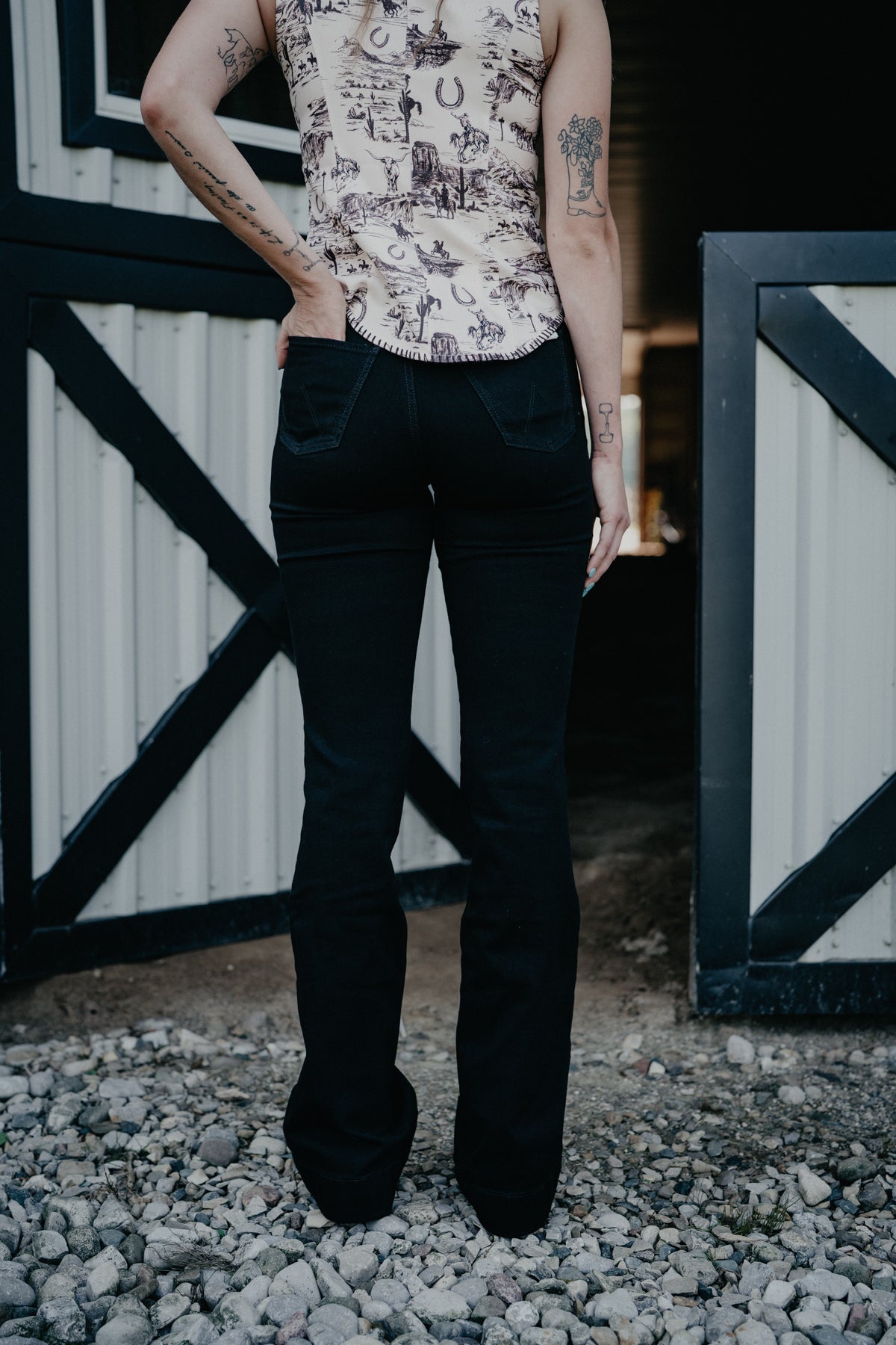 'Savannah' Black Bespoke Trouser by Wrangler (25-34)