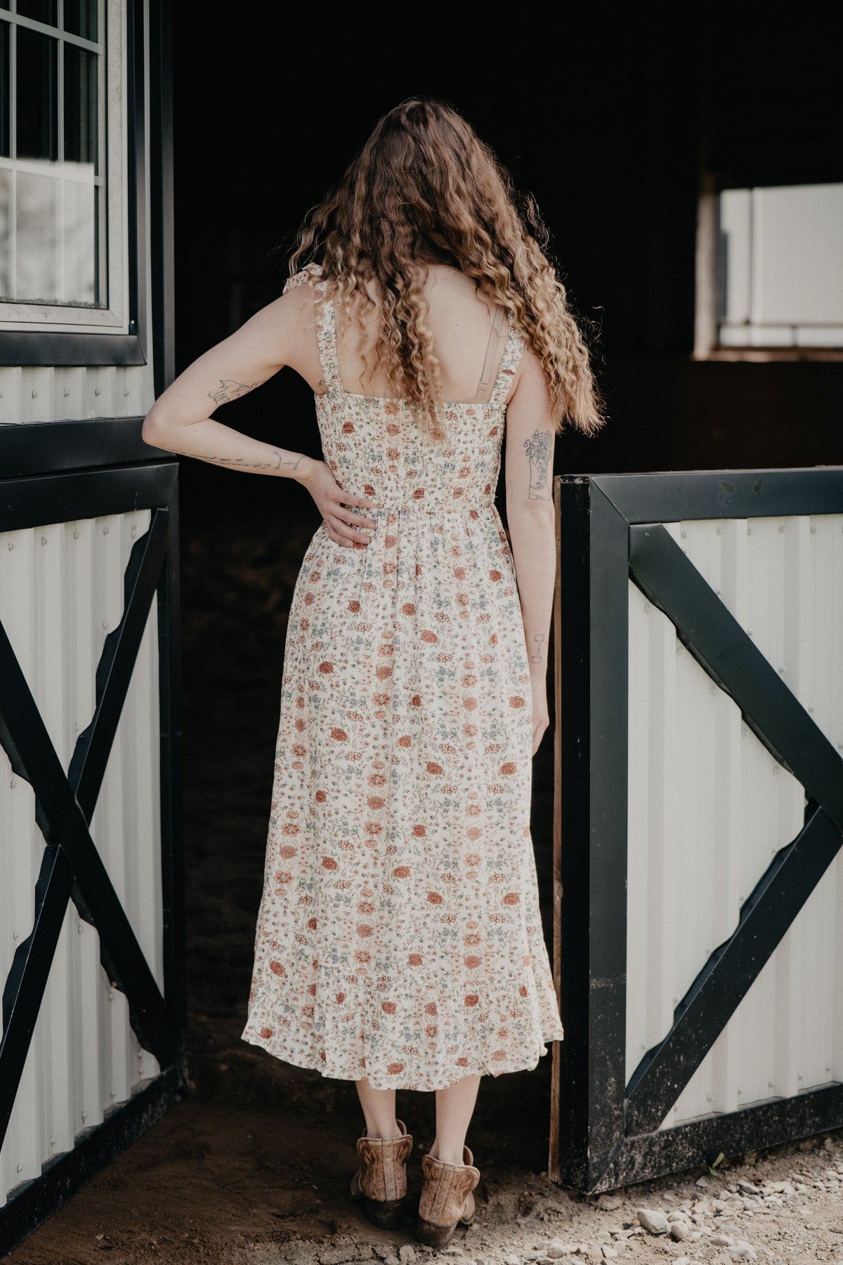 'Wren' Floral Smocked Dress