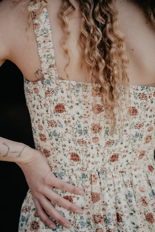 'Wren' Floral Smocked Dress