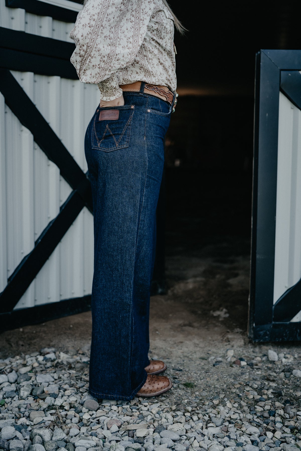 'Remy' Dark Wash High Rise Bailey Wide Leg by Wrangler (25-34)