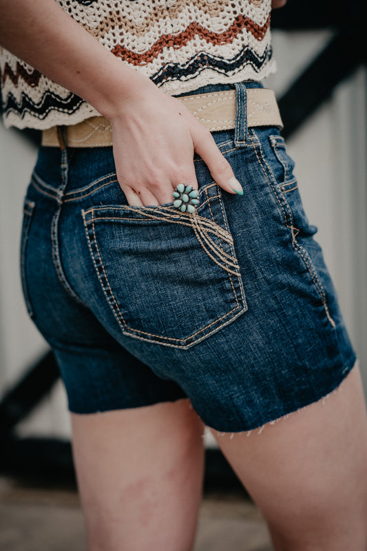 'Tanner' Women's Ariat 5" Inseam Denim Shorts (24-34)