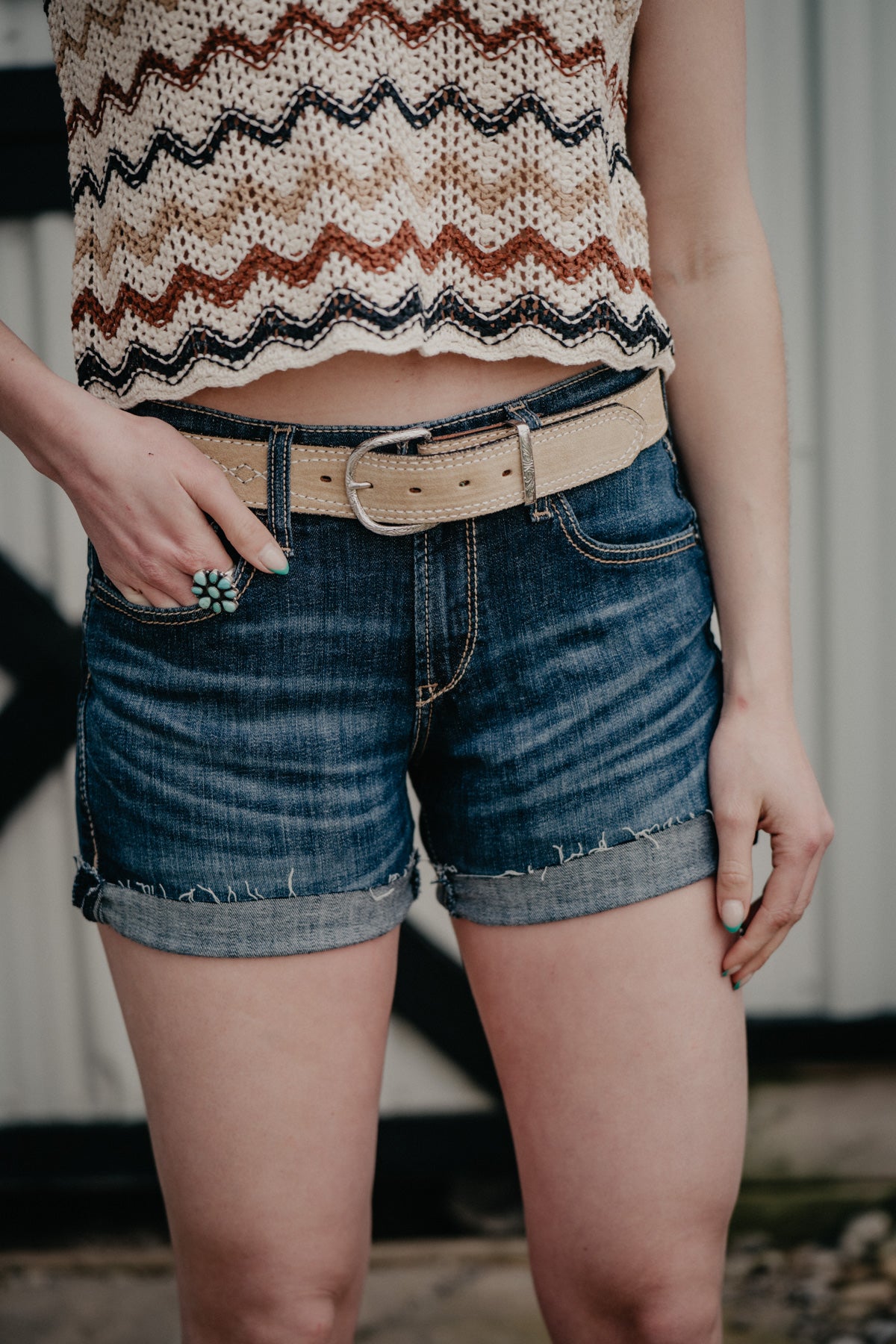 'Tanner' Women's Ariat 5" Inseam Denim Shorts (24-34)