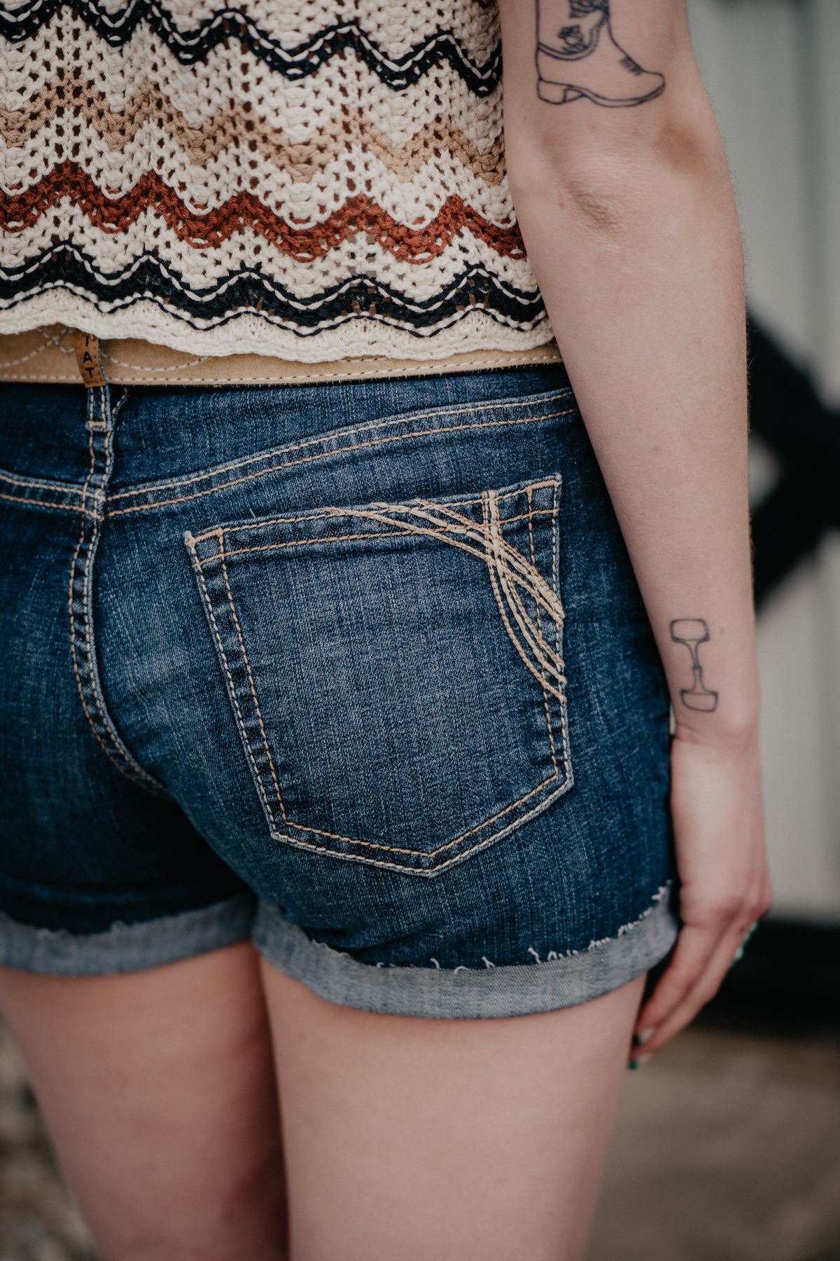 'Tanner' Women's Ariat 5" Inseam Denim Shorts (24-34)