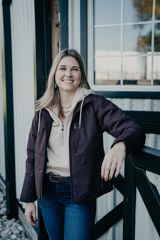 'Tierra' Women's Chocolate Plum Insulated Jacket by Ariat