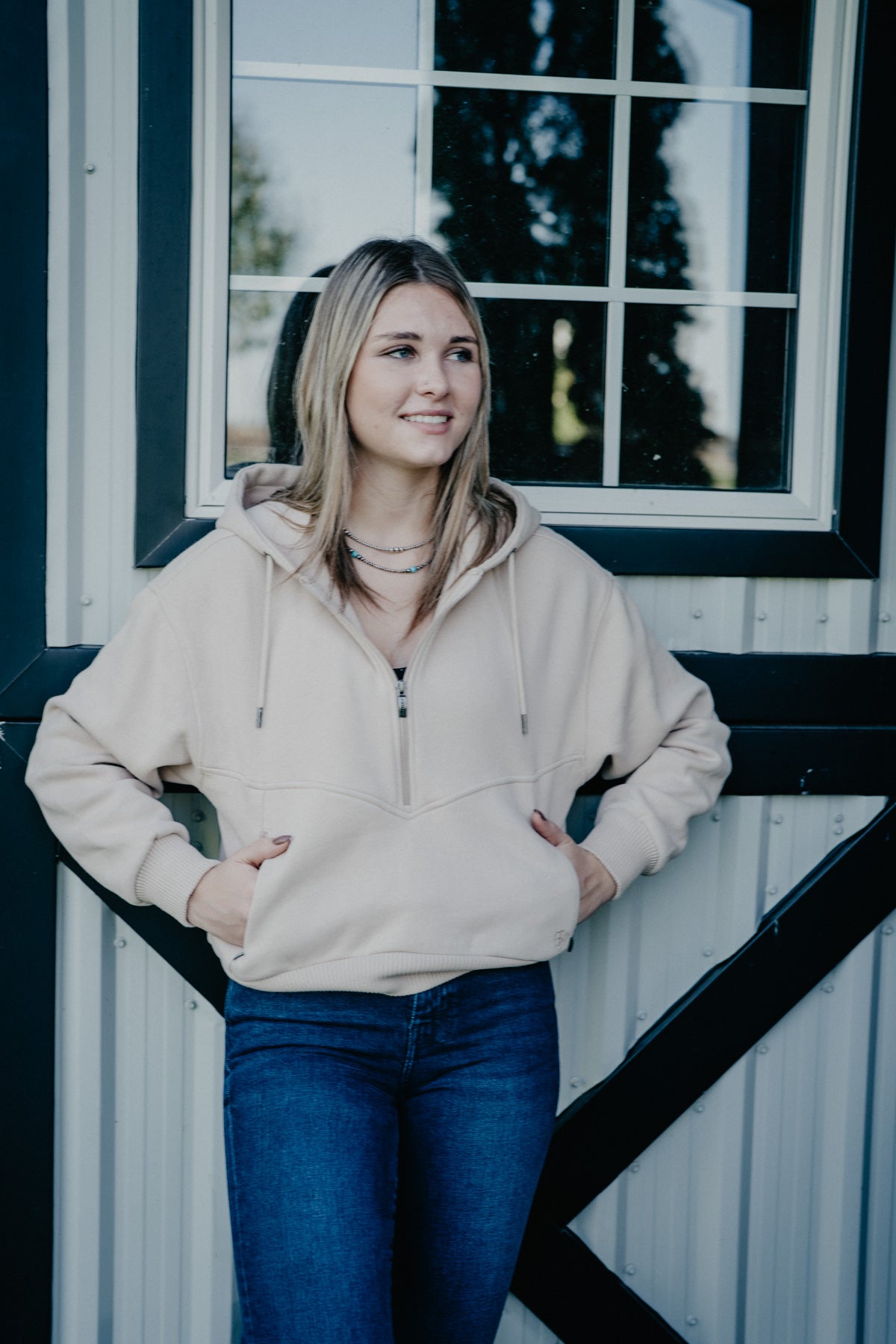 'Swiss' Women's Compass Sand Sweater by Ariat