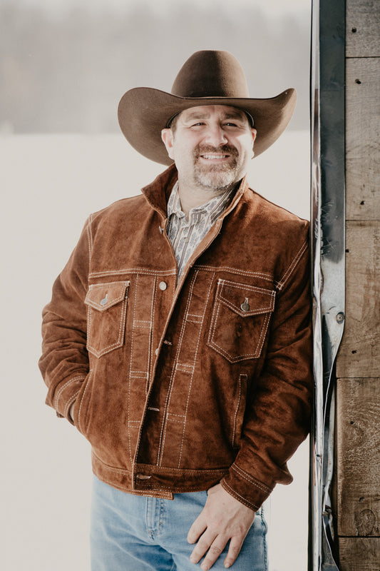 'Russell' Men's Suede Leather Jacket by STS Ranchwear (M-XXL)
