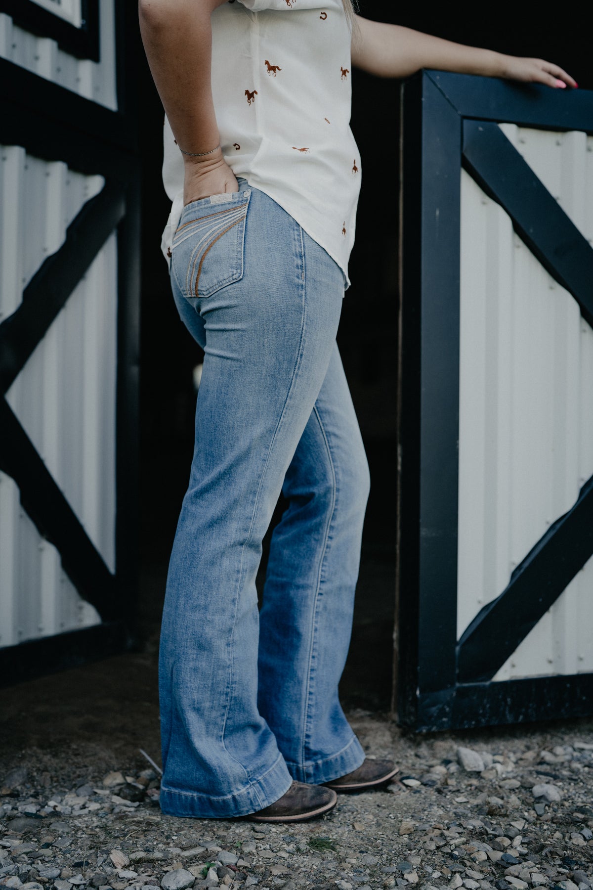 'Blue Haze' Brown Ombre 7FMK Dojo Trouser (Tailorless-32" inseam;23-32)