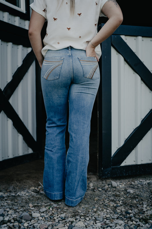 'Blue Haze' Brown Ombre 7FMK Dojo Trouser (Tailorless-32" inseam;23-32)
