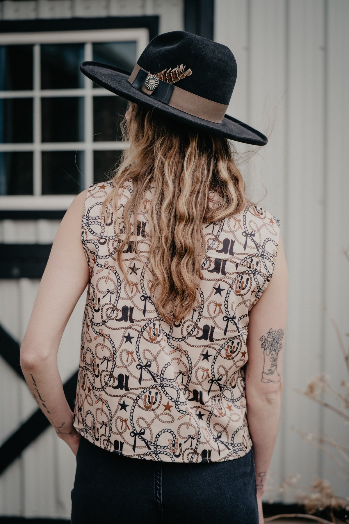 'Vanna' Rustic Links Tie Vest (S/M & L/XL)