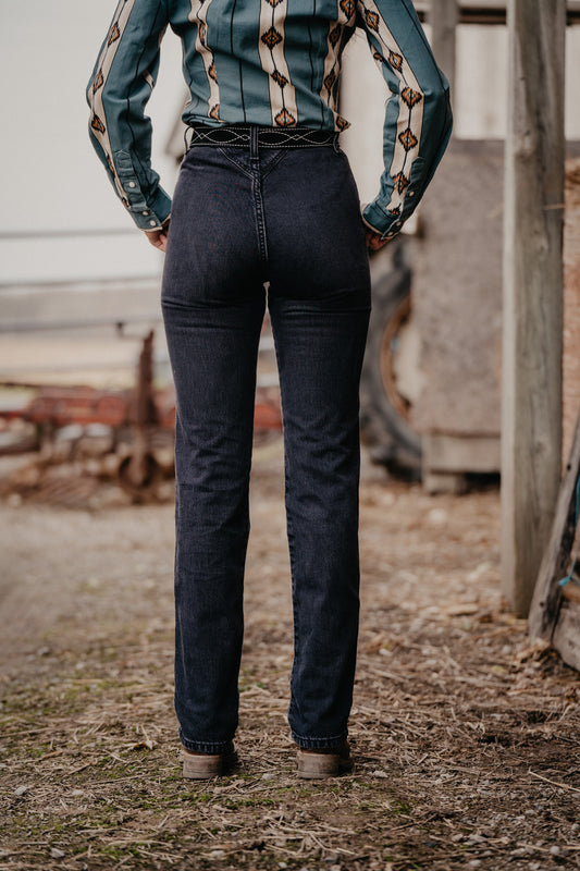 'Quinn' Black Bareback High Rise Jean by Cruel Denim (28-35)