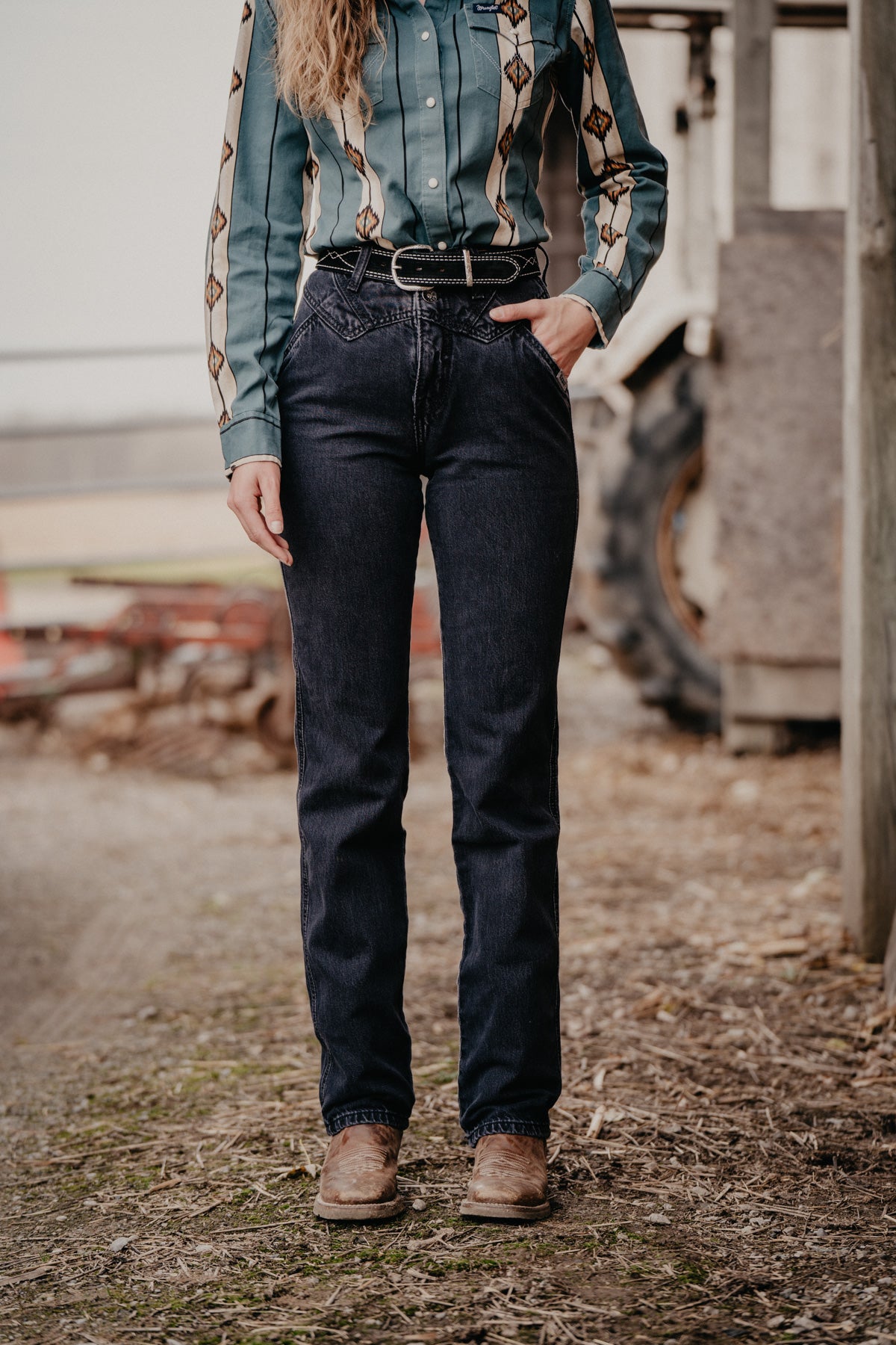 'Quinn' Black Bareback High Rise Jean by Cruel Denim (28-35)