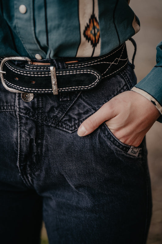 'Quinn' Black Bareback High Rise Jean by Cruel Denim (28-35)