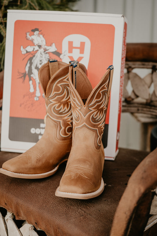 11" Hyer Men's Bucklin Brown Boots (Sizes 8.5-11 D/EE Width)