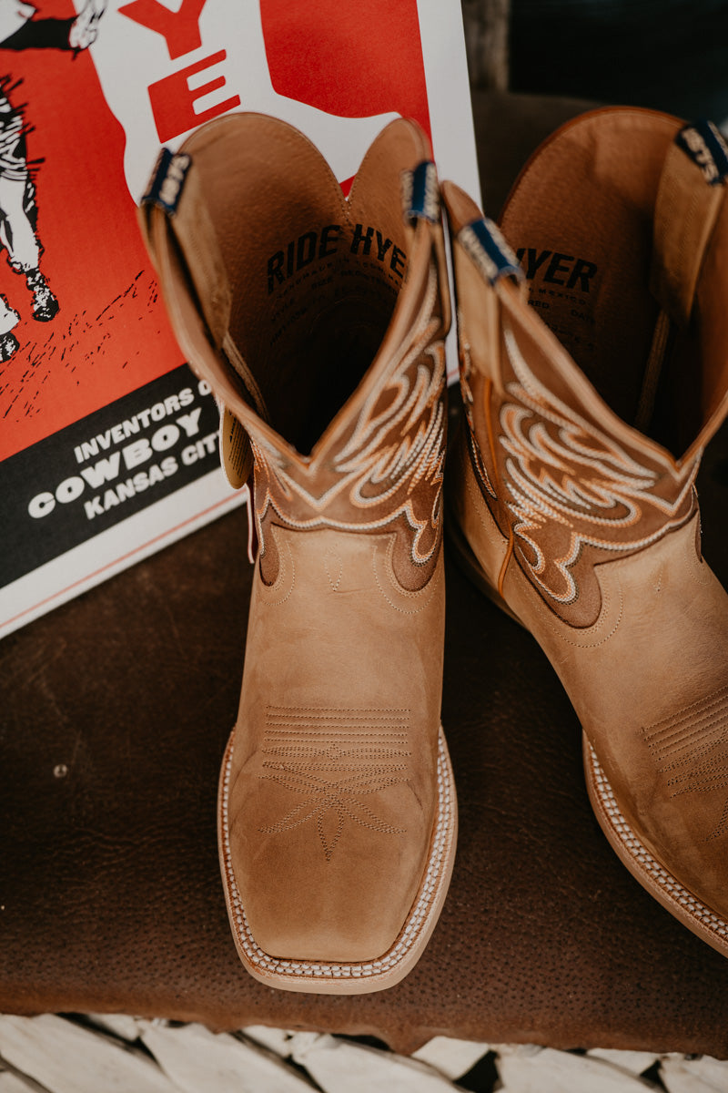 11" Hyer Men's Bucklin Brown Boots (Sizes 8.5-11 D/EE Width)
