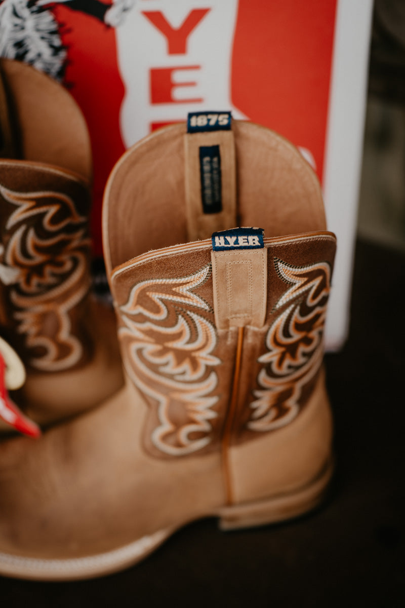 11" Hyer Men's Bucklin Brown Boots (Sizes 8.5-11 D/EE Width)