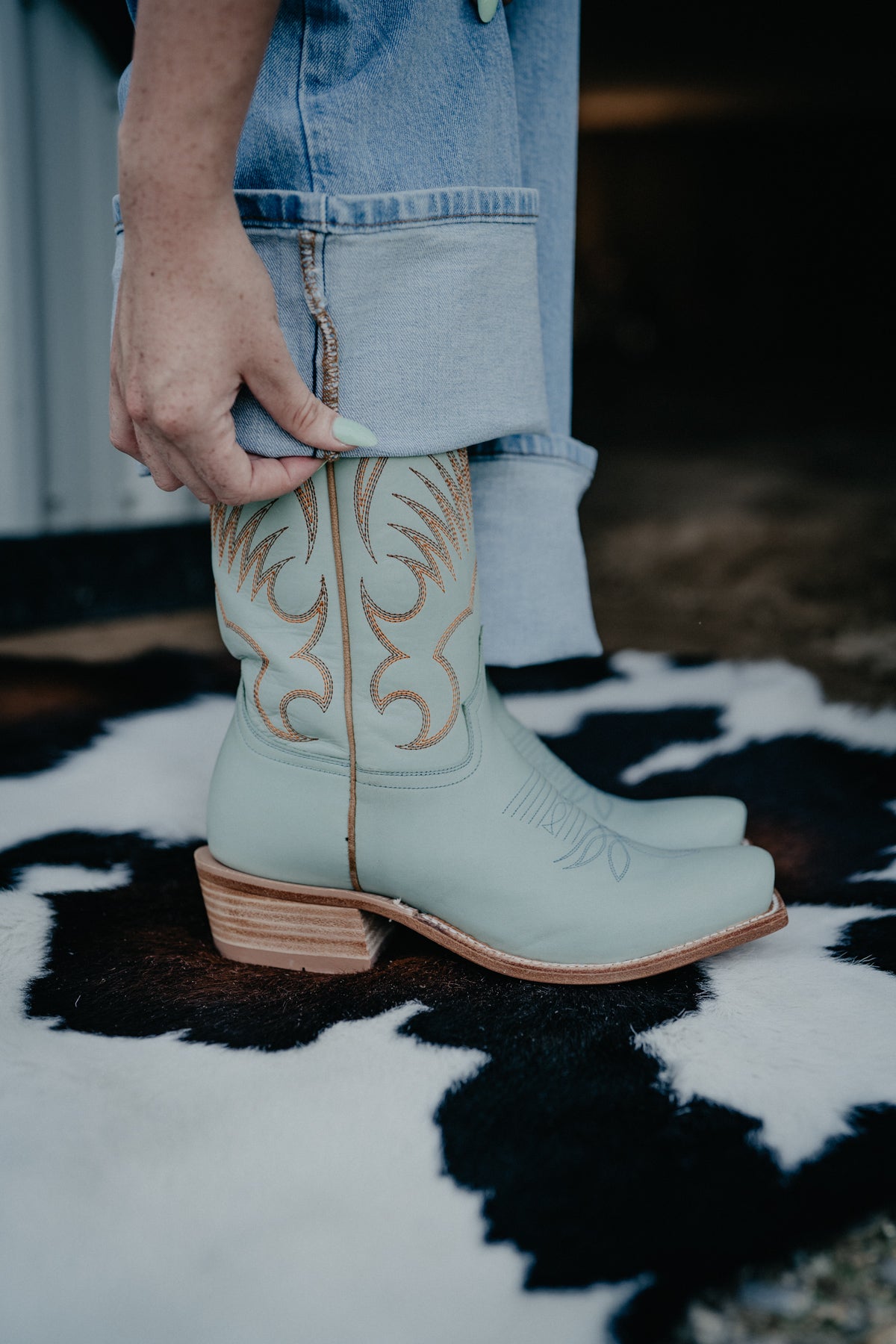 13" Hyer Women's Leawood Robin's Egg Boots (Sizes 5.5-10, B/C Widths)